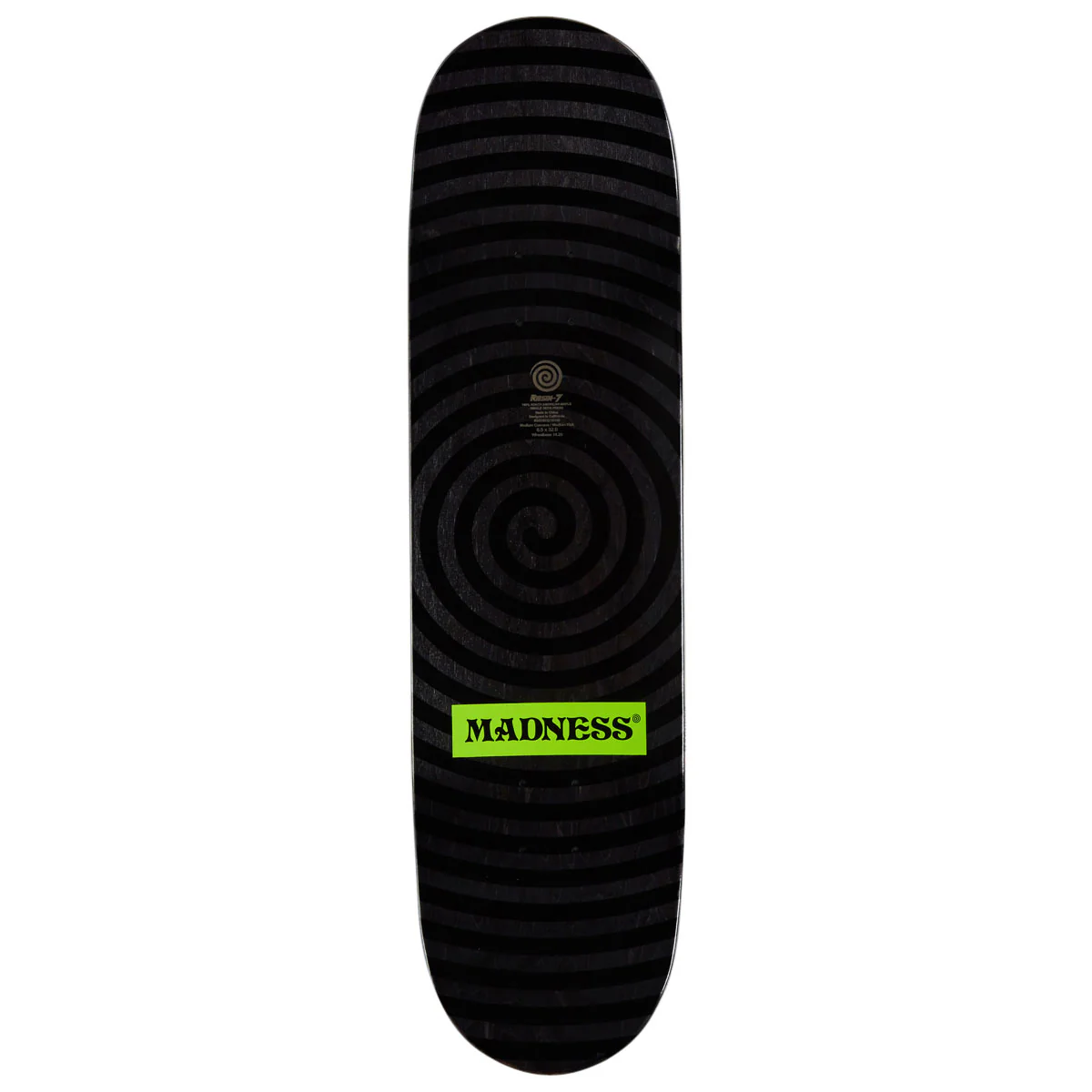 Madness Repeat Offender R7 Skateboard Deck - Safety Yellow/Holographic - 8.50" - Image 2