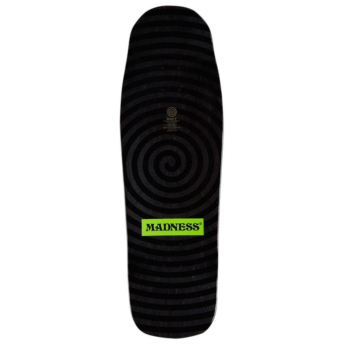 Madness Split R7 Skateboard Complete - Safety Yellow/Holographic - 10.00" - Image 2