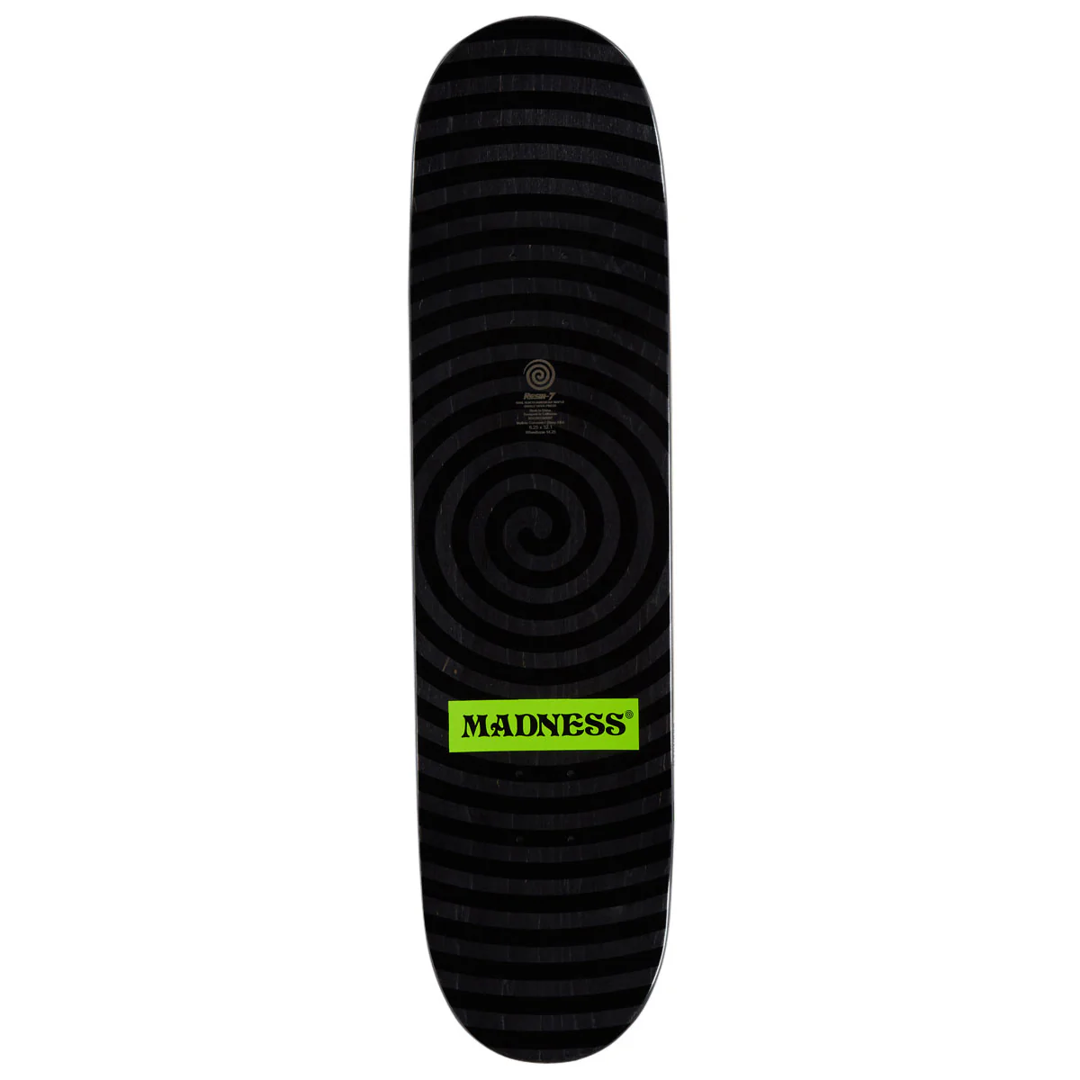 Madness Split R7 Skateboard Deck - Safety Yellow/Holographic - 8.25" - Image 2