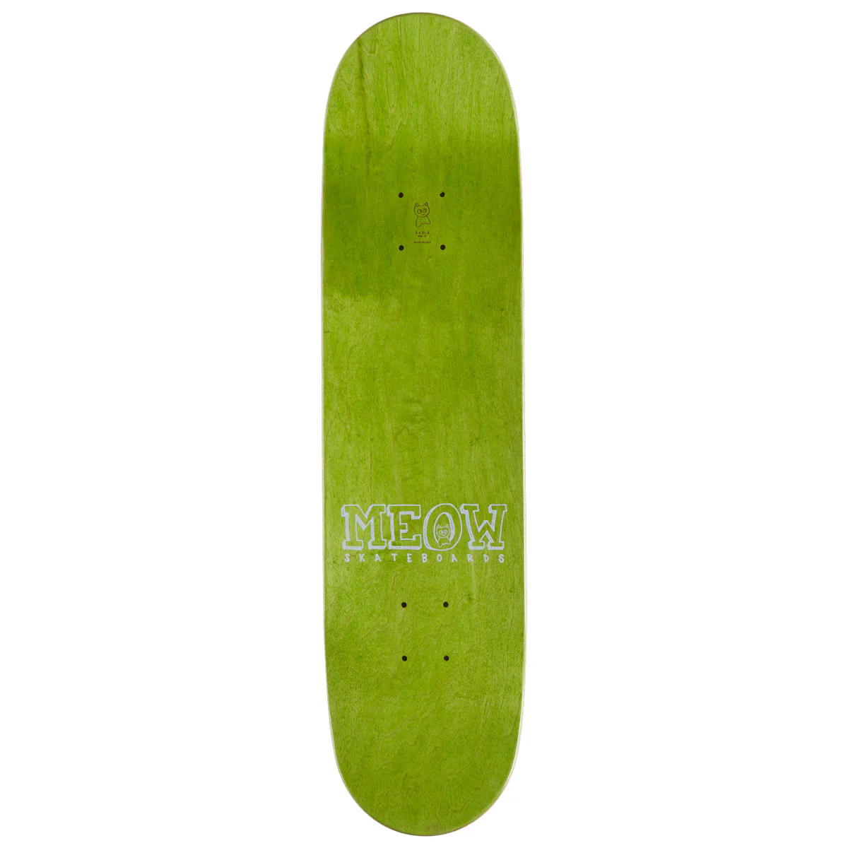 Meow Big Cat Skateboard Complete - Yellow - 8.00" - Image 2