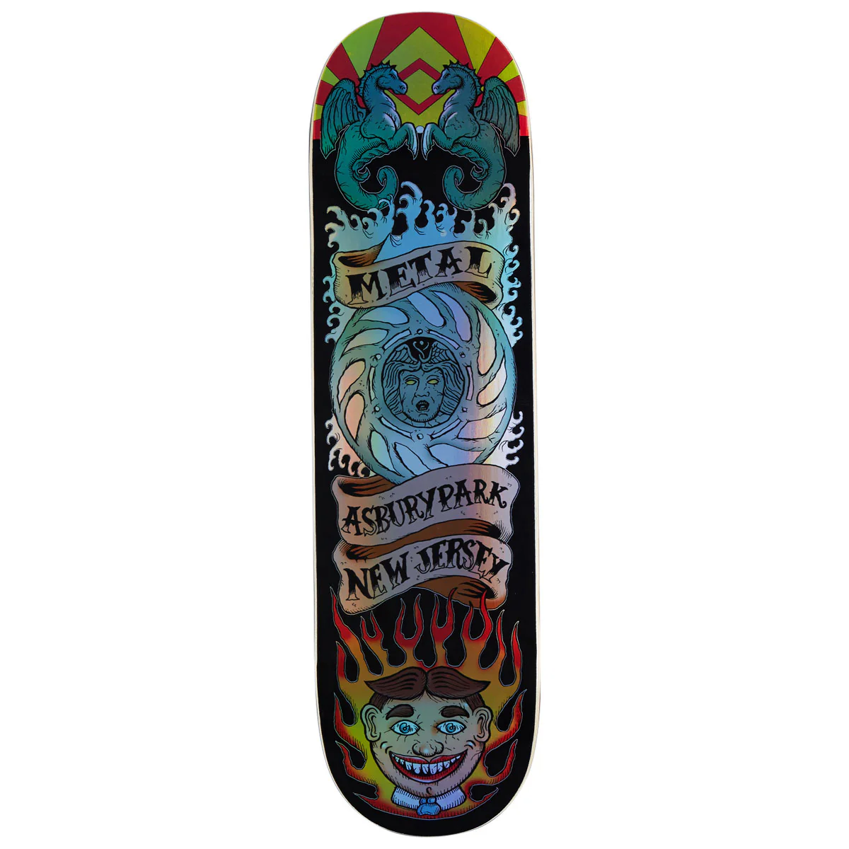 Metal APNJ Skateboard Deck - 8.38"