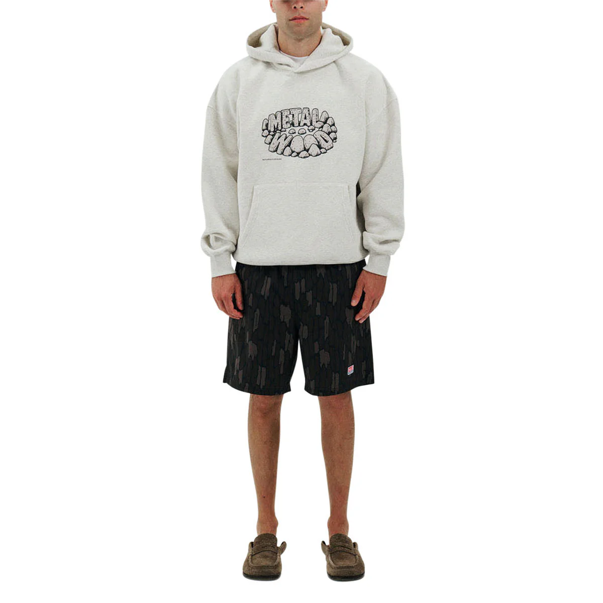 Metalwood Stonehenge Hoodie - Heather Grey - Image 3