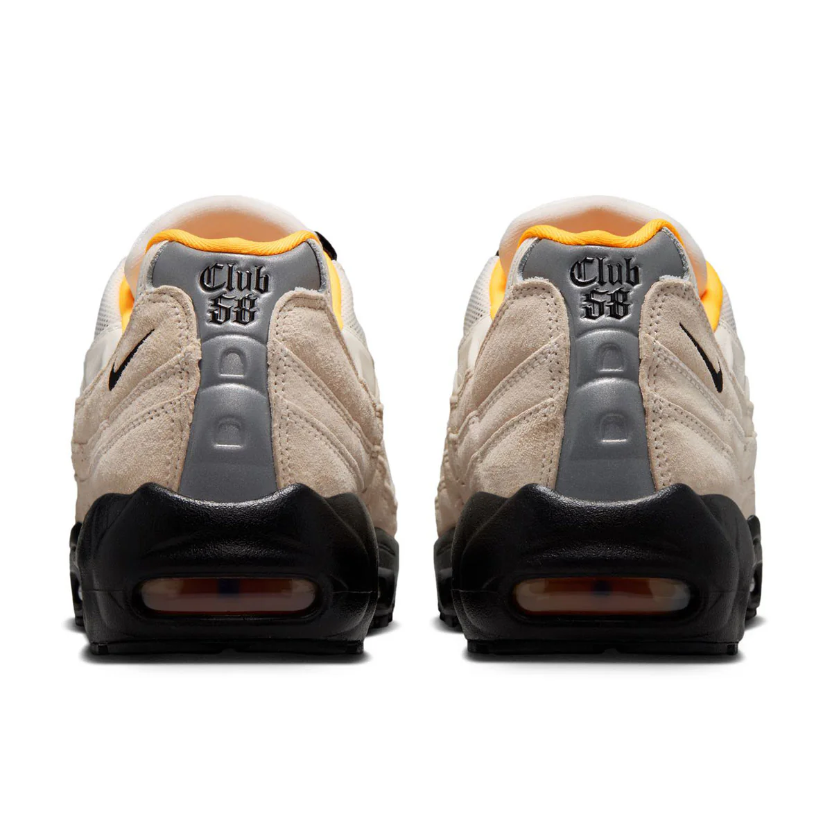 Nike SB Air Max 95 Shoes - Sail/Black/Laser Orange - Image 5