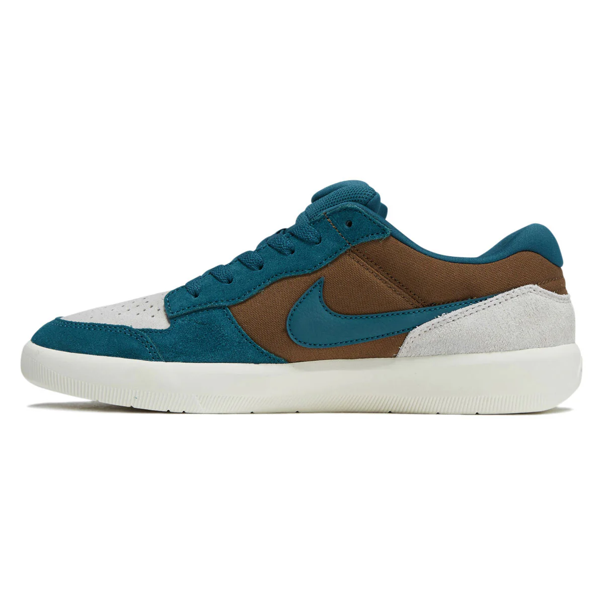 Nike SB Force 58 Shoes - Mosswood Brown/Geode Teal/Light Orewood Brown - Image 2
