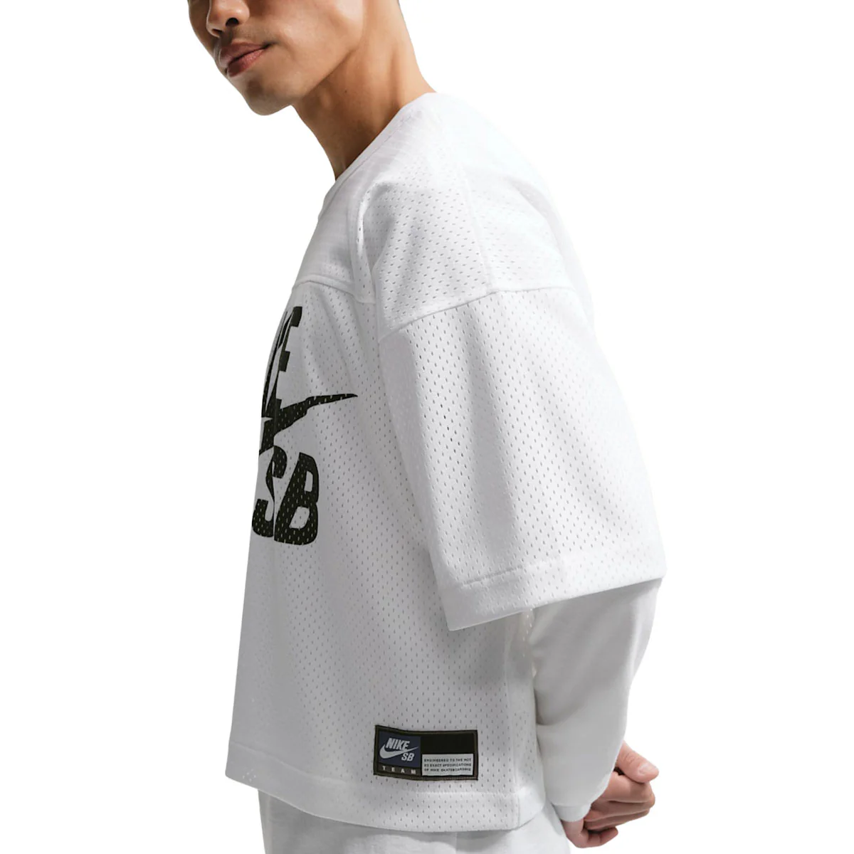 Nike SB GFX Mesh Football Jersey - White - Image 2