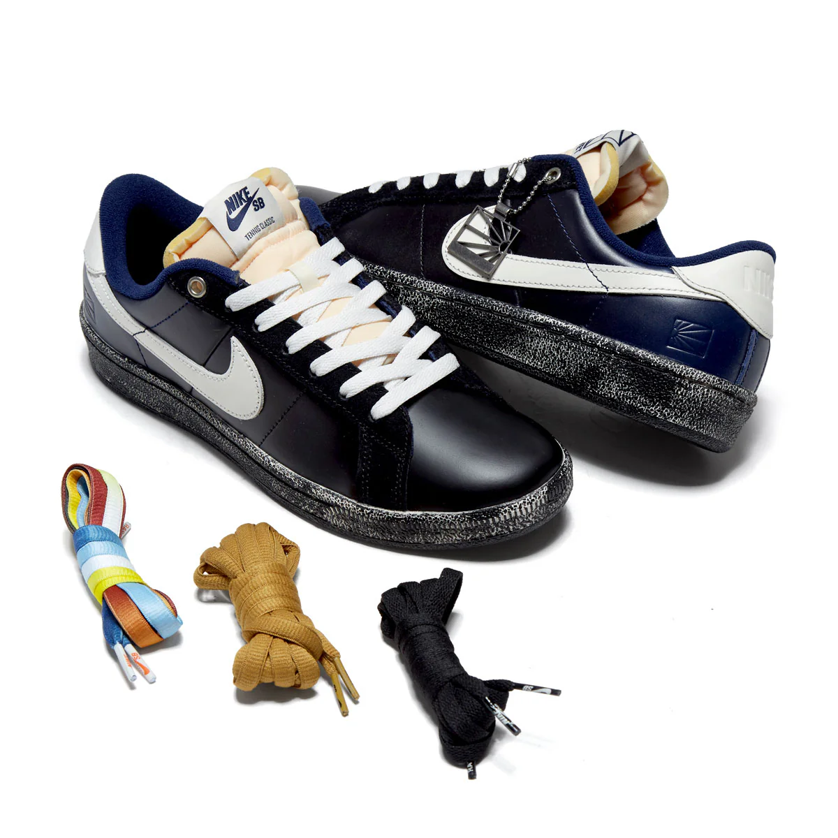 Nike SB x Rassvet Zoom Tennis Classic Shoes - Blue Void/Blue Void/Sail - Image 5