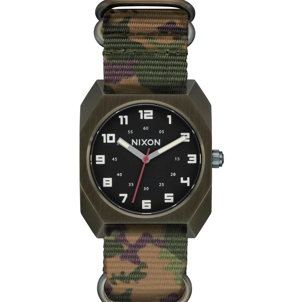 Nixon Scout Nato Watch - Dark Olive/Camo