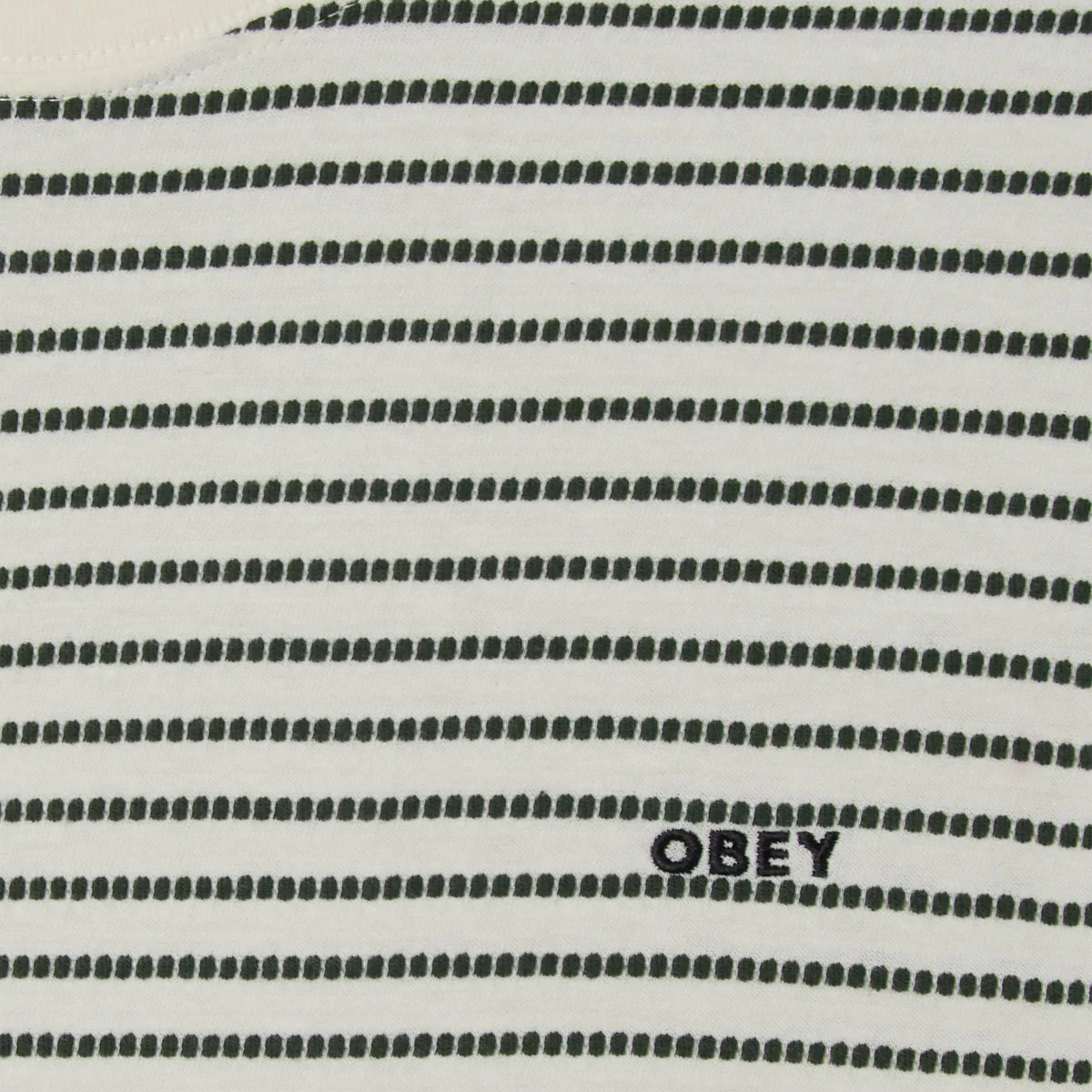Obey Edwin Tee T-Shirt - Cream Mutli - Image 3
