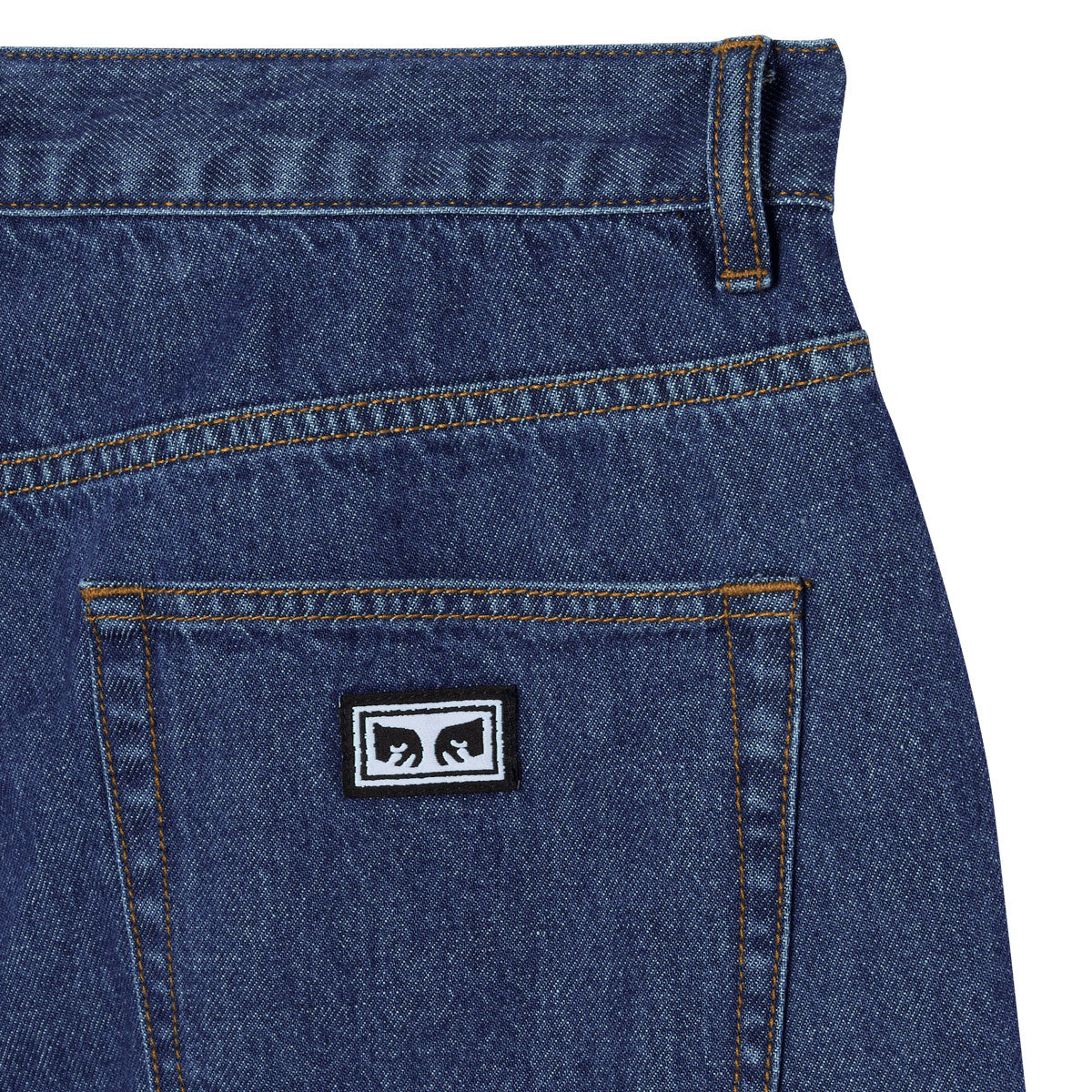 Obey Emerson Denim Shorts - Stone Wash - Image 3