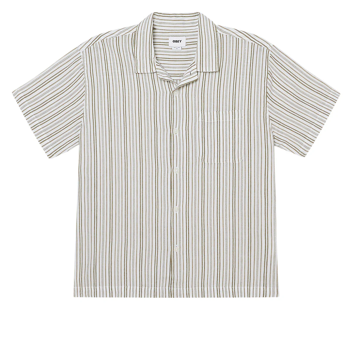 Obey Evans Woven Shirt - Moss Green Multi