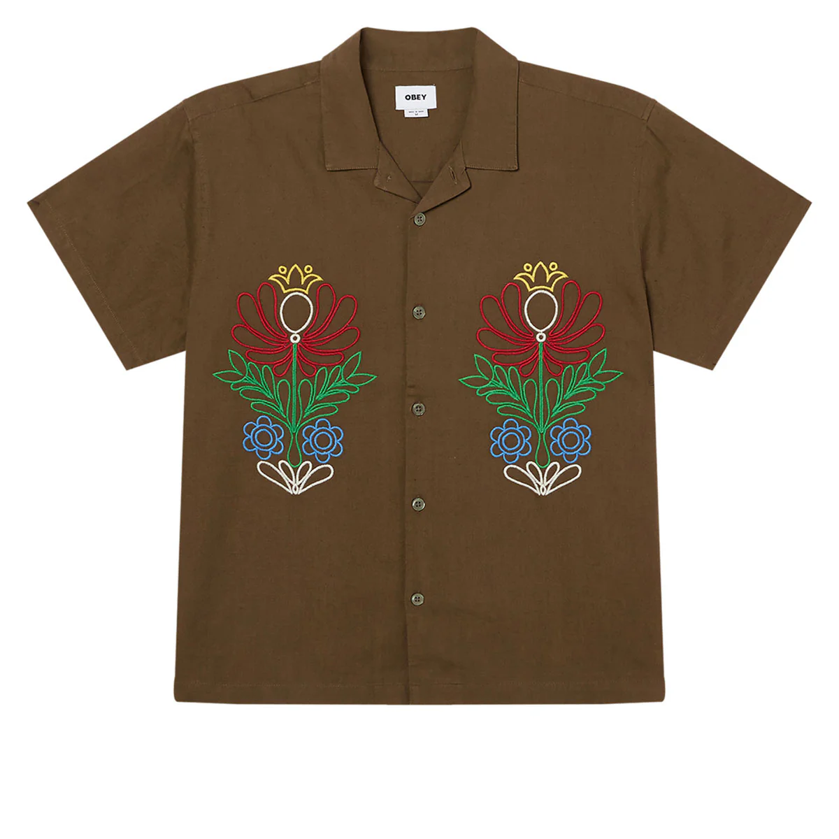 Obey Perry Woven Shirt - Canteen