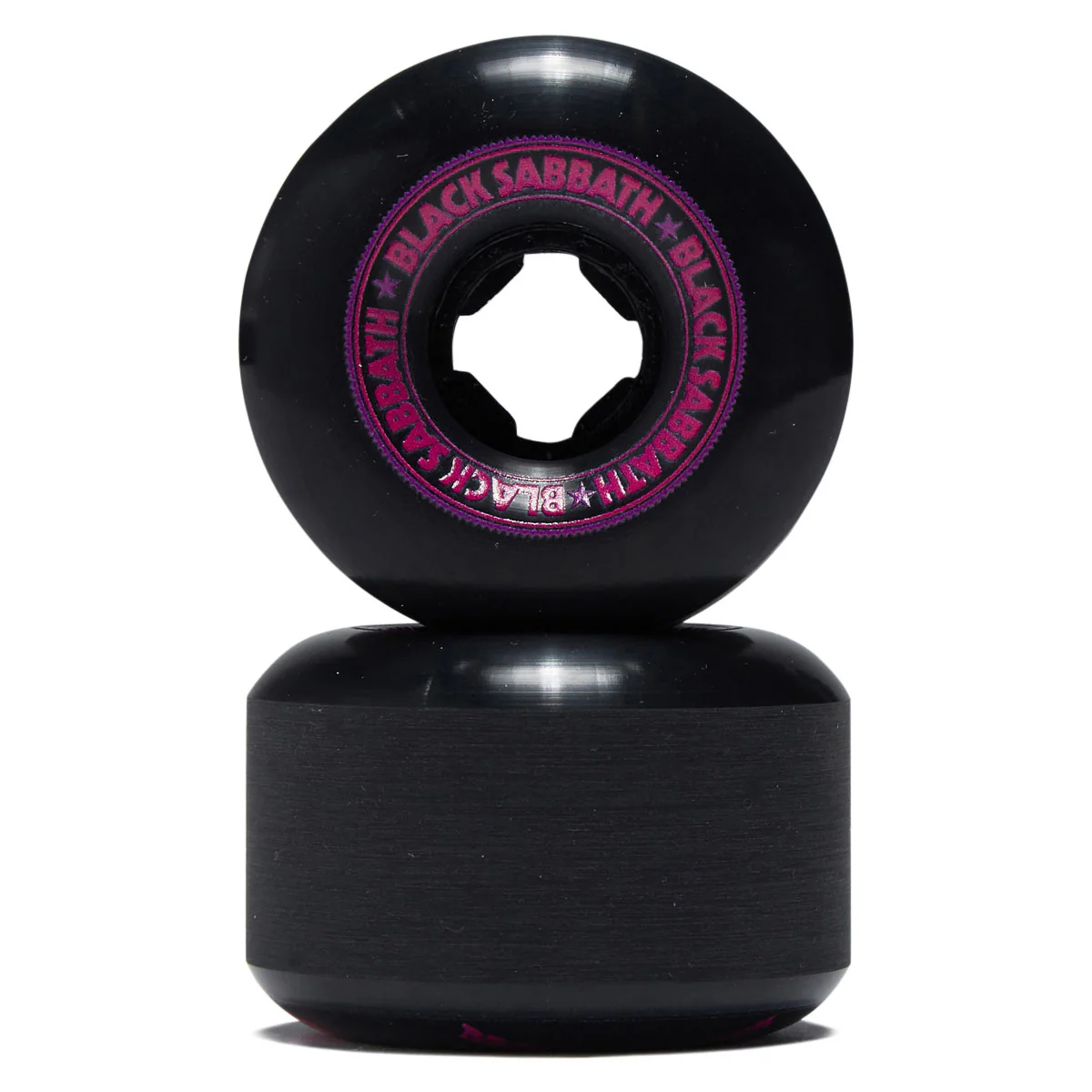 OJ x Black Sabbath Paranoid Chubbies 99a Skateboard Wheels - Black - 56mm - Image 2