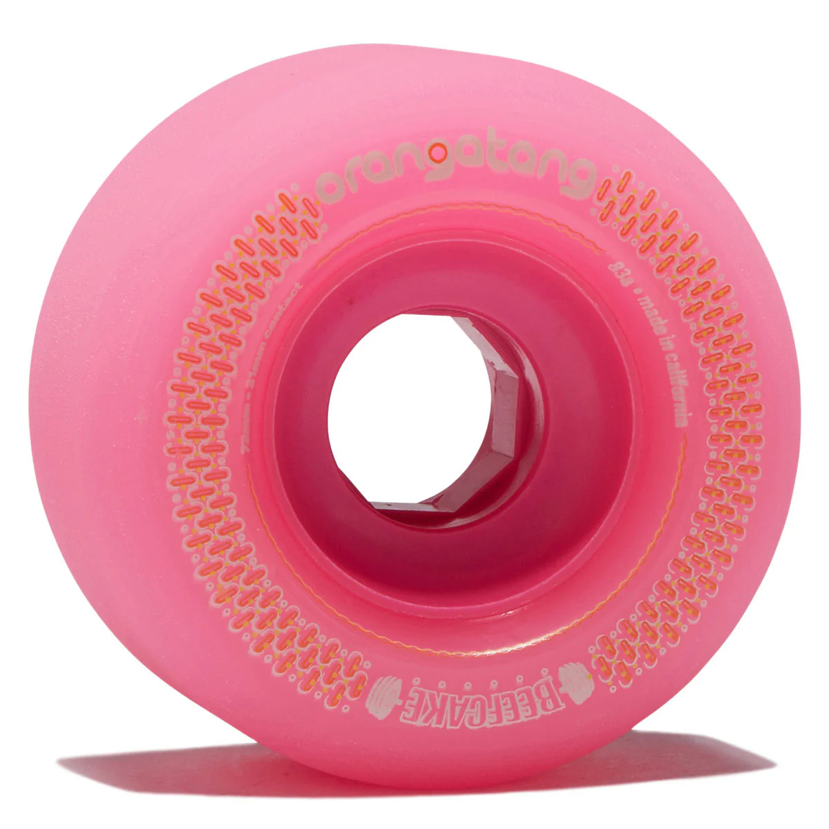 Orangatang Beefcake 83a Longboard Wheels - Pink - 73mm