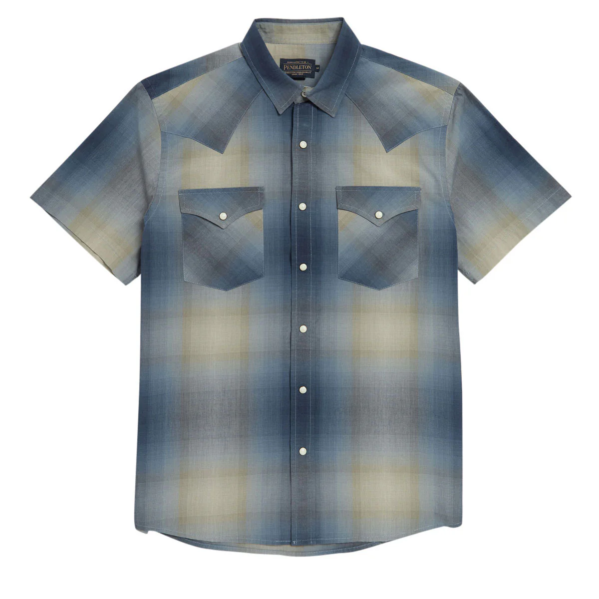 Pendleton Frontier Shirt - Navy/Grey Ombre