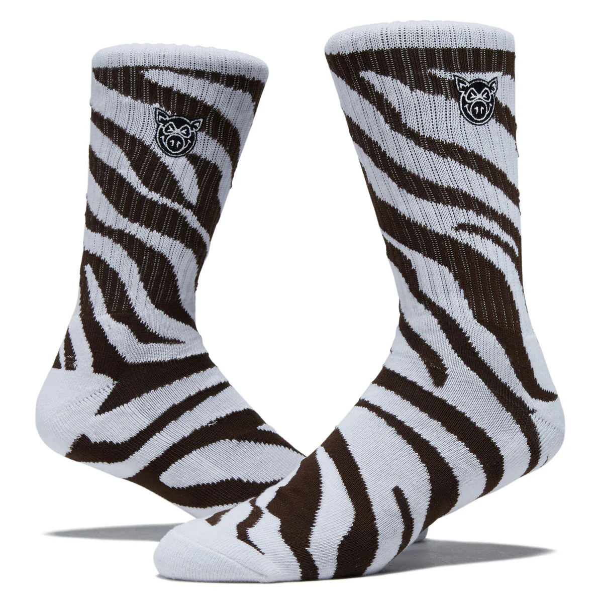 Pig Zebra Socks - Brown - Image 2