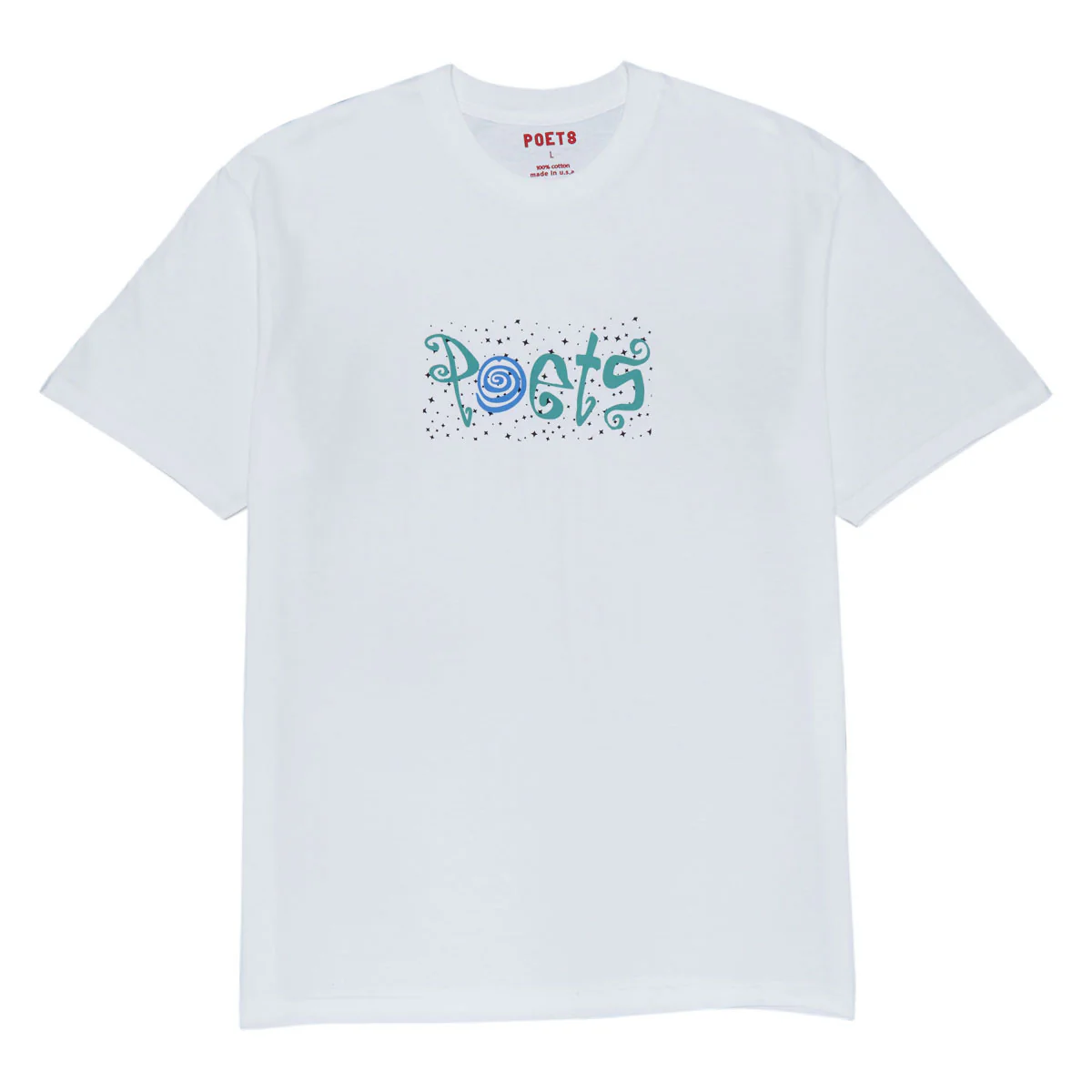 Poets Clique Screened T-Shirt - White