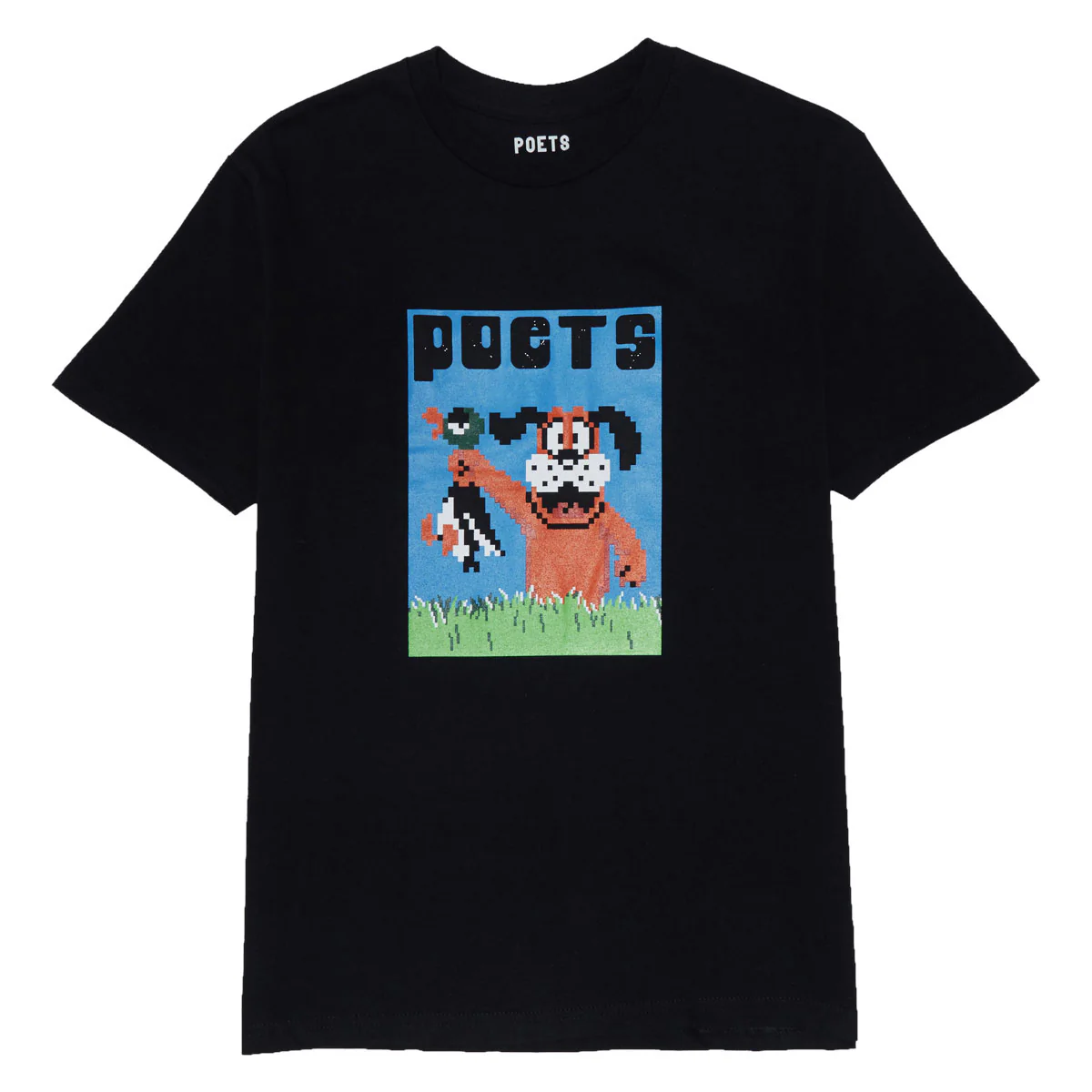 Poets Hunt Screened T-Shirt - Black