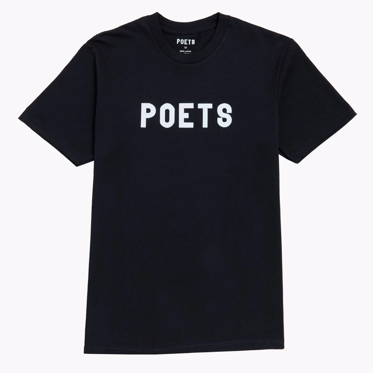 Poets OG Flocked T-Shirt - Black/White Flocking