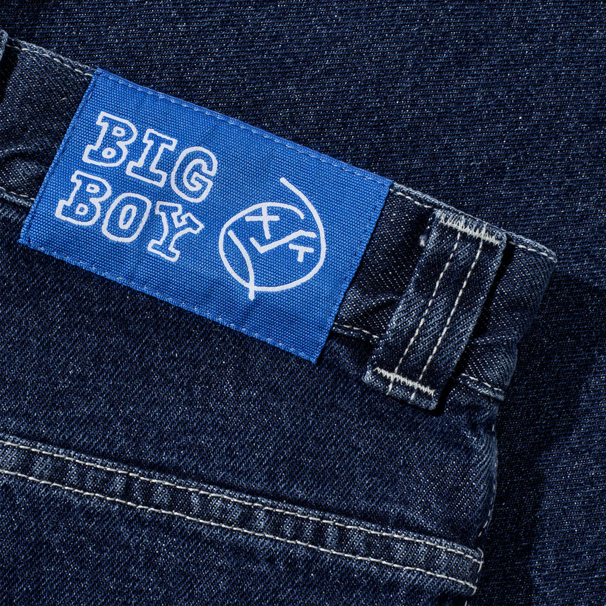 Polar Big Boy Shorts - Dark Blue/White Stitching - Image 4