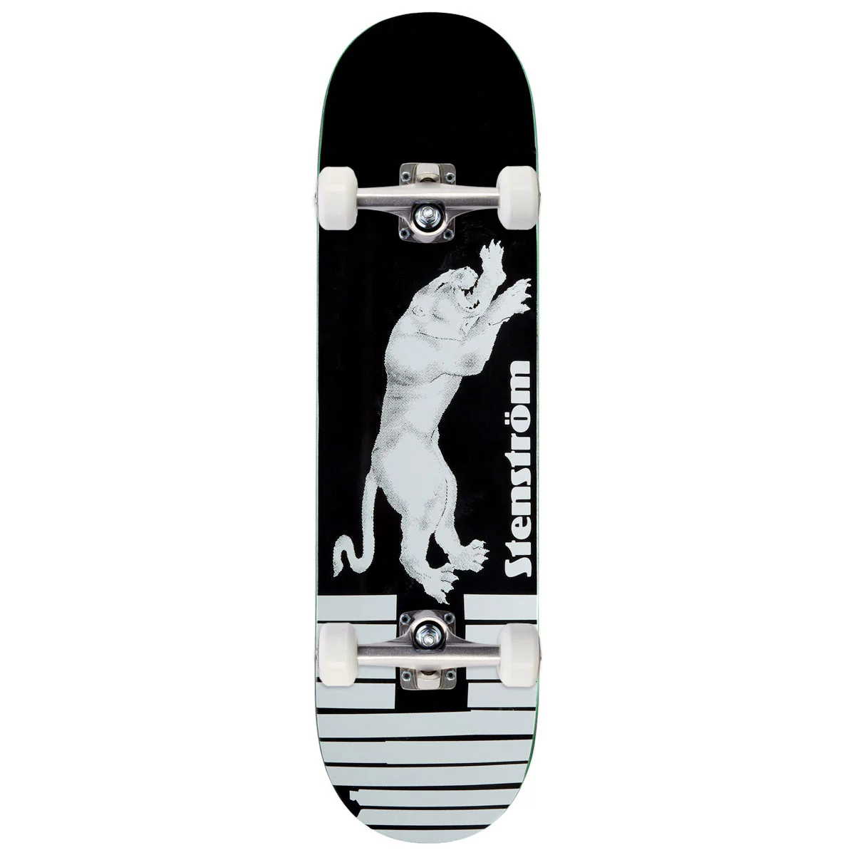 Polar David Stenström Tape & Panther Skateboard Complete - Black - 8.375"