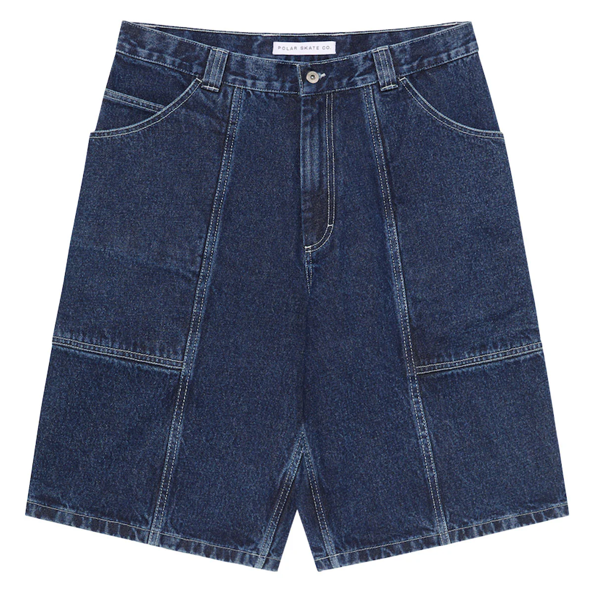 Polar Jiro Shorts - Dark Blue/White Stitching