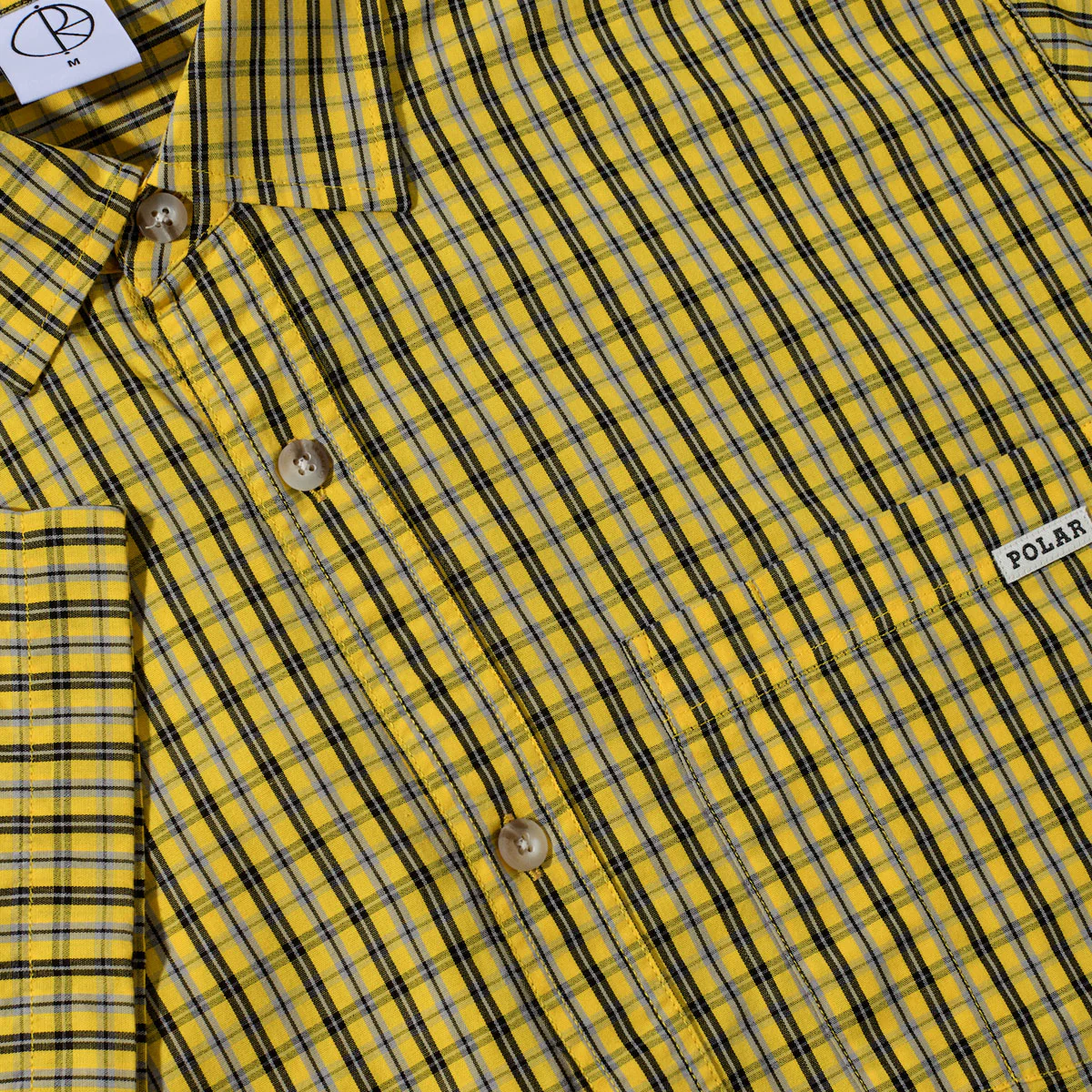 Polar Mitchell Shirt - Lemon/Black - Image 2