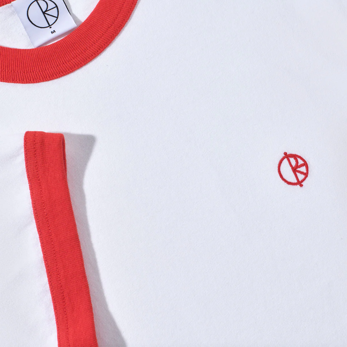 Polar Ringer T-Shirt - White/Red - Image 2
