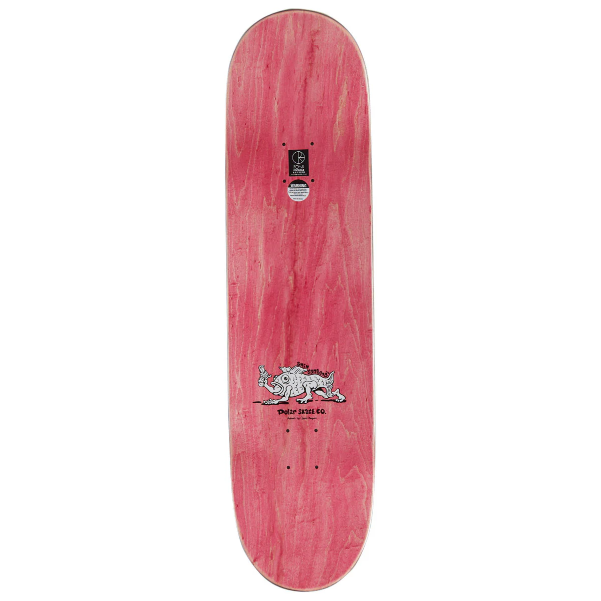 Polar Shin Sanbongi Bongi Boy Skateboard Deck - Pink - 8.50" - Image 2