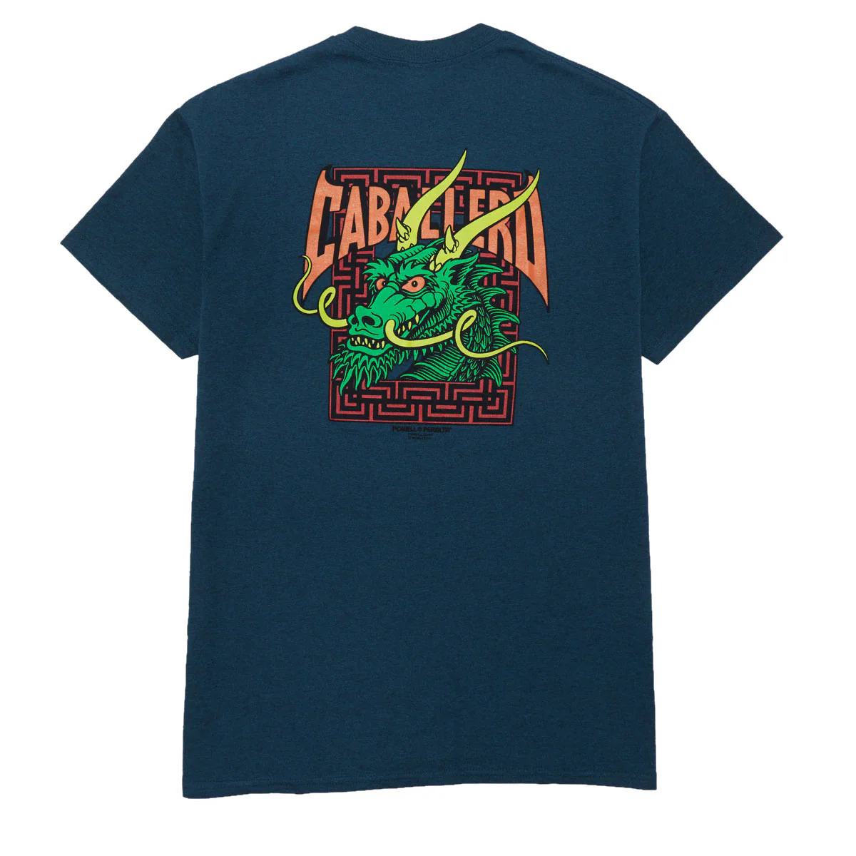Powell-Peralta Cab Street Dragon T-Shirt - Midnight Teal
