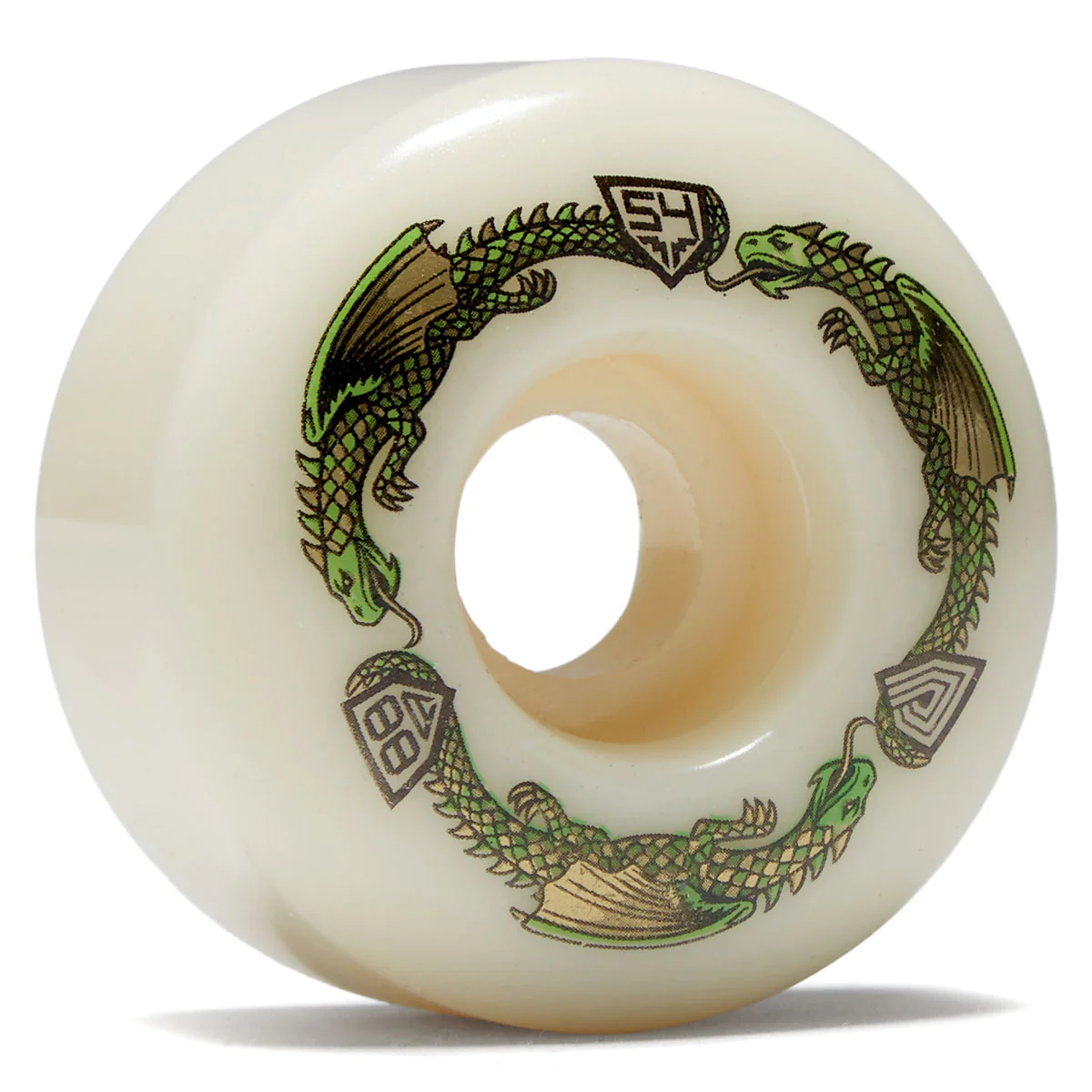 Powell-Peralta Dragon Formula 88a V4 Skateboard Wheels - Off White - 54mm