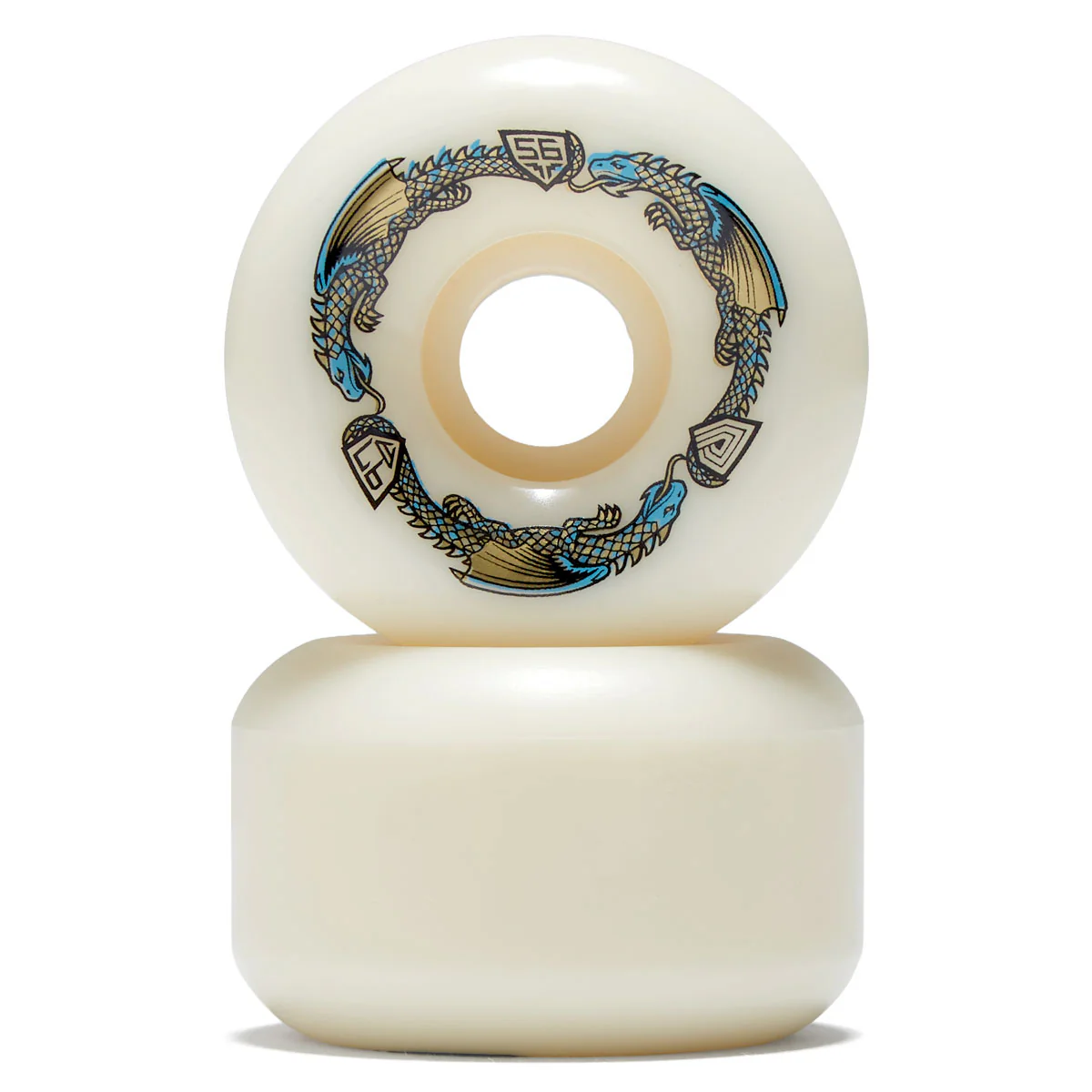 Powell-Peralta Dragon Formula 97a V6 Skateboard Wheels - Off White - 56mm - Image 2