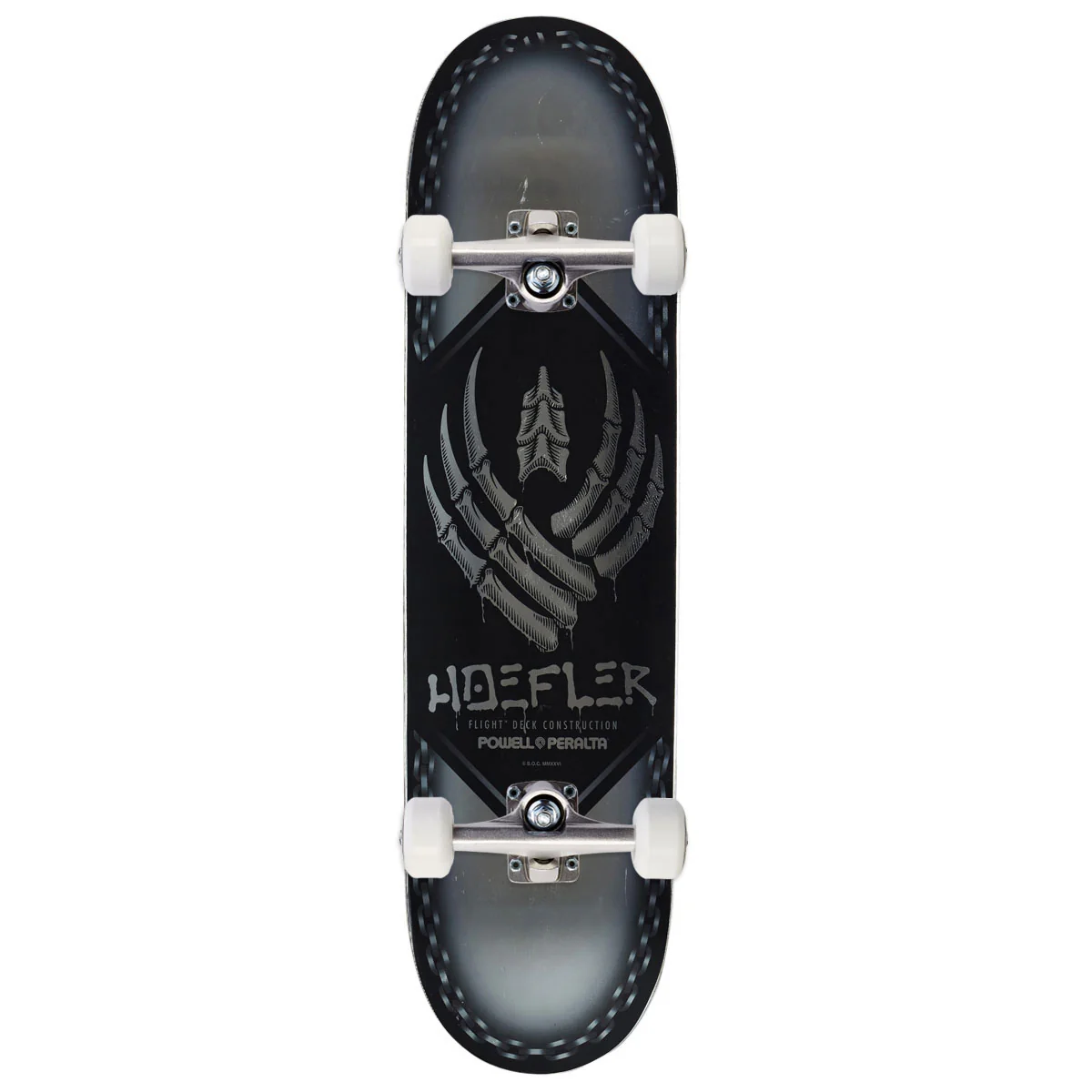 Powell-Peralta Flight Kelvin Hoefler Chains Skateboard Complete - Silver Foil - 8.00"