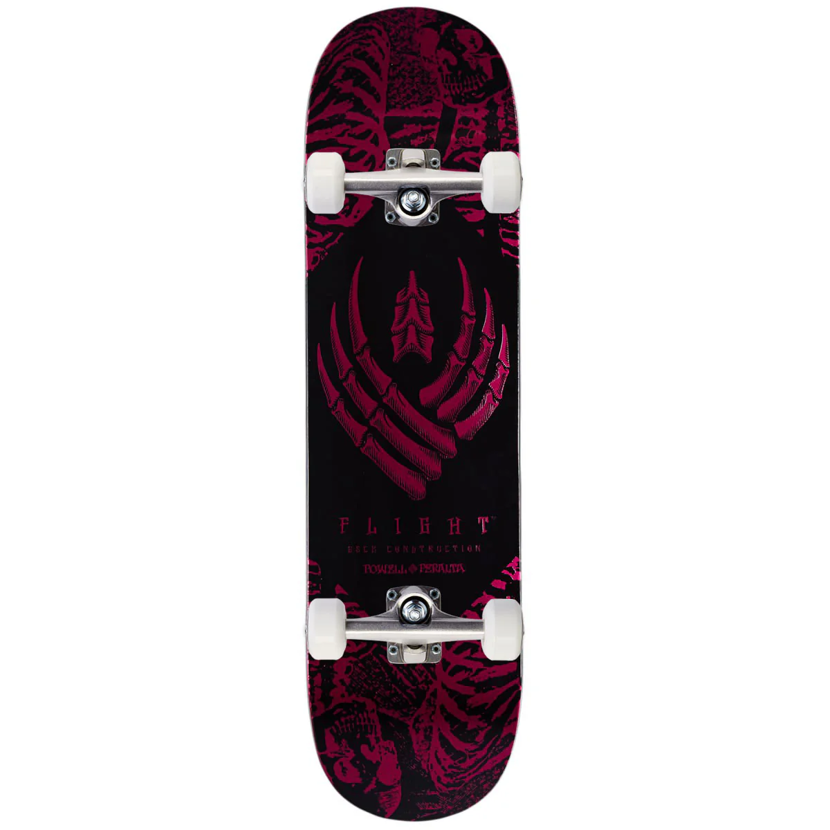 Powell-Peralta Flight Skeleton Skateboard Complete - Pink Foil - 8.00"