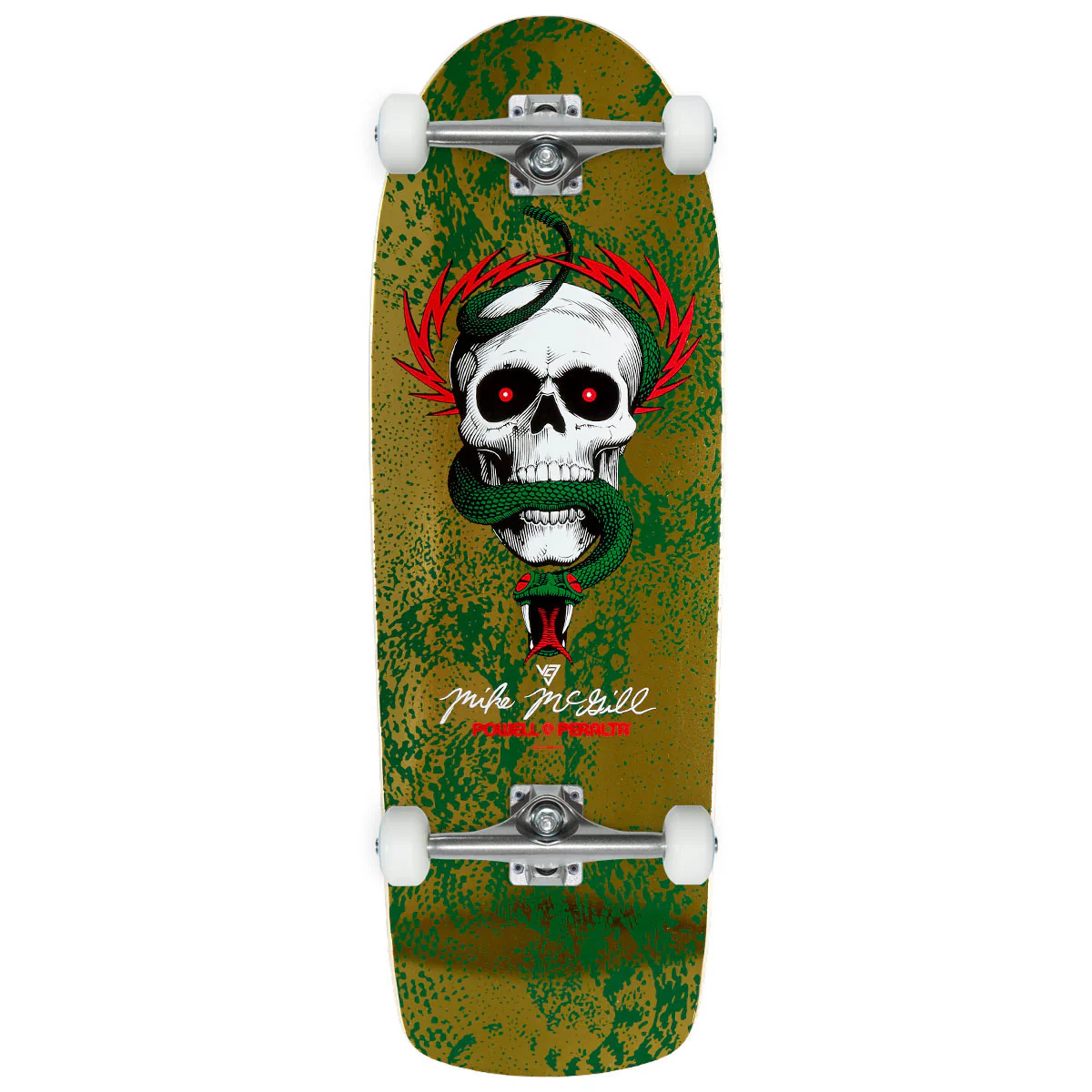 Powell-Peralta Mike McGill Skull & Snake 18 Skateboard Complete - Gold Foil - 10.00"