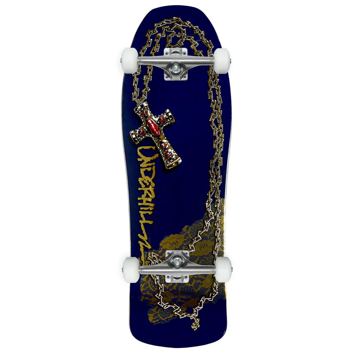 Powell-Peralta Ray Underhill OG Cross 04 Skateboard Complete - Navy/Gold Foil - 10.00"