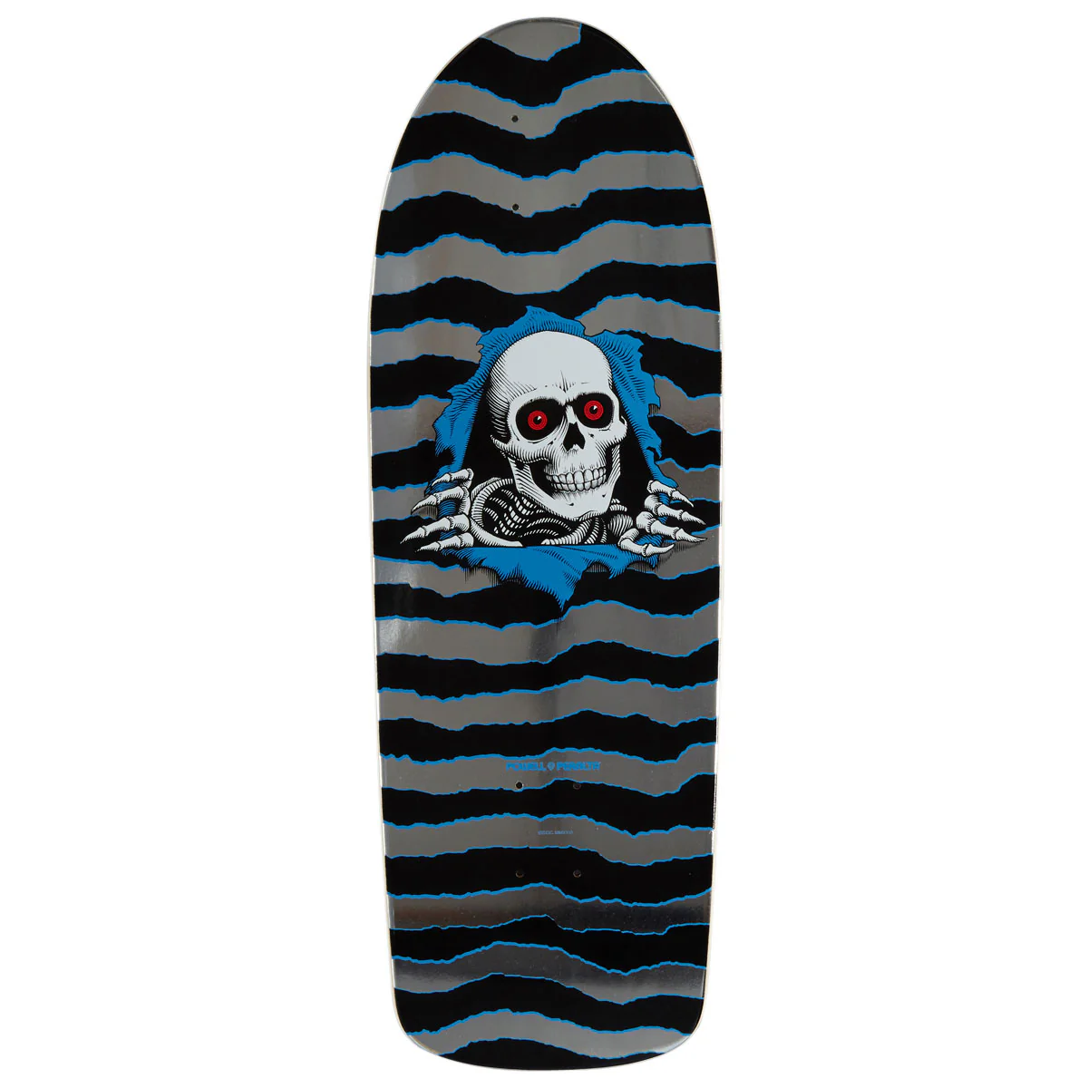Powell-Peralta Ripper OG 16 Skateboard Deck - Silver Foil - 10.00"