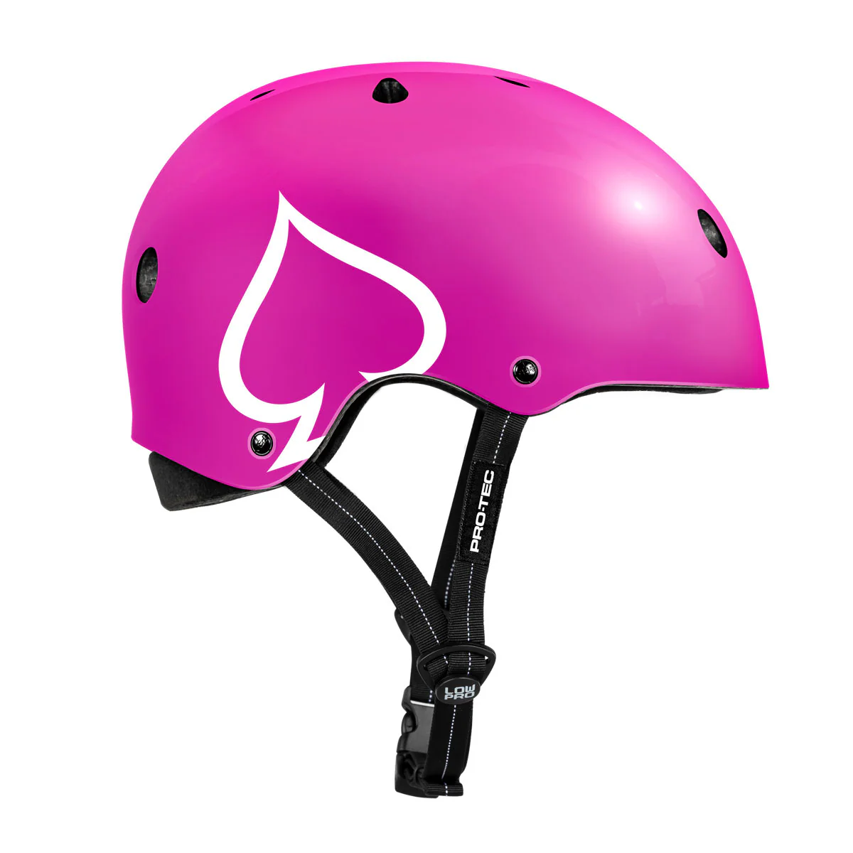 Pro-Tec Low Pro Helmet - Pink Glossy - Image 2