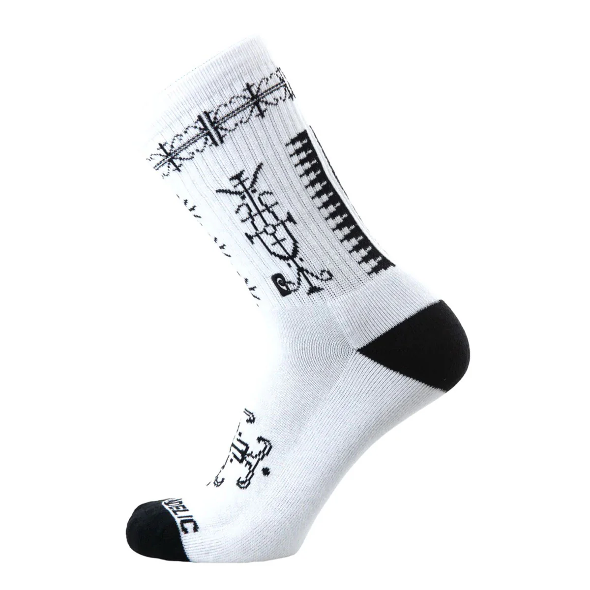 Psockadelic Skatchewan Socks - White
