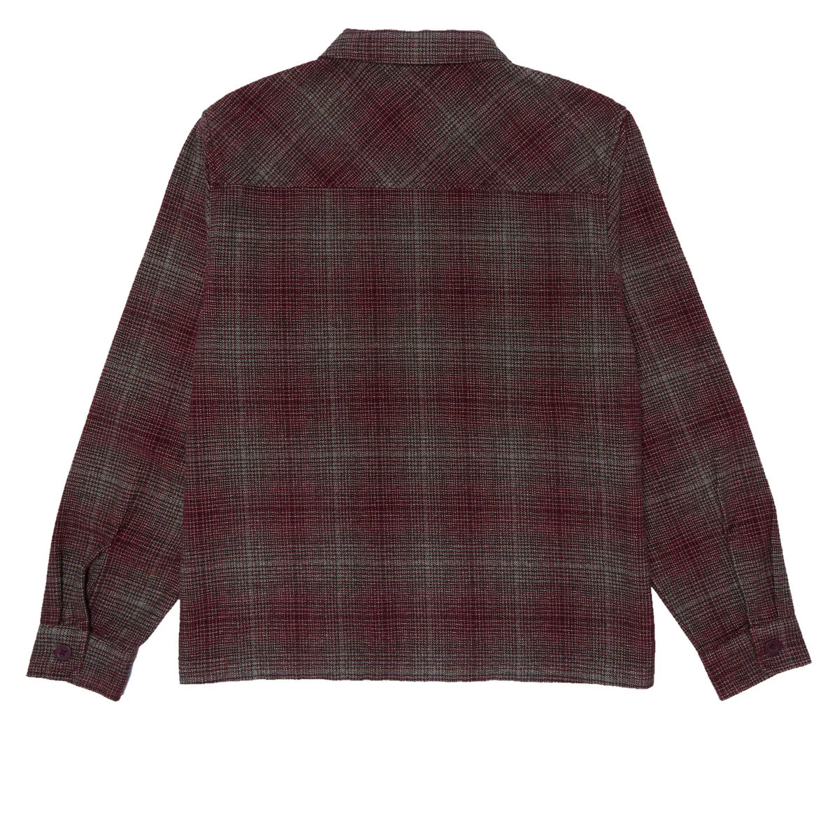 Quasi Grain Full Zip Shirt Jacket - Oxblood - Image 2