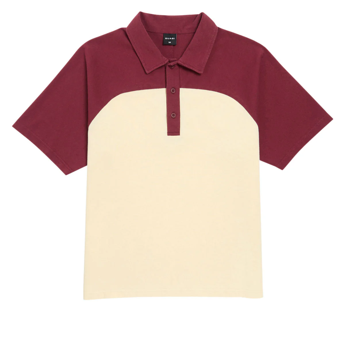 Quasi Leslie Raglan Polo Shirt - Maroon