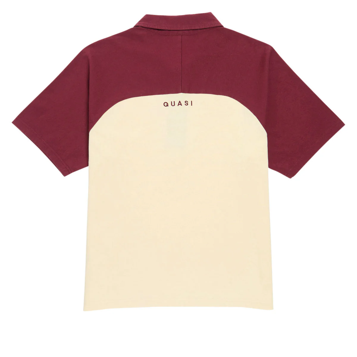 Quasi Leslie Raglan Polo Shirt - Maroon - Image 2