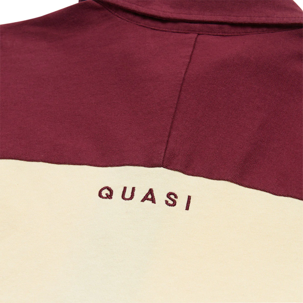 Quasi Leslie Raglan Polo Shirt - Maroon - Image 3