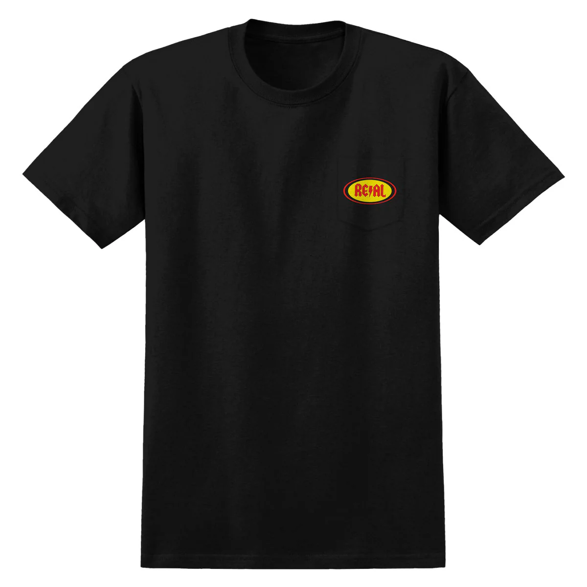 Real Deeds Oval Pocket T-Shirt - Black