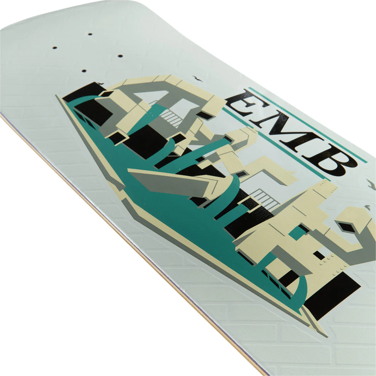 Real EMB Team Skateboard Complete - White - 8.25" - Image 4