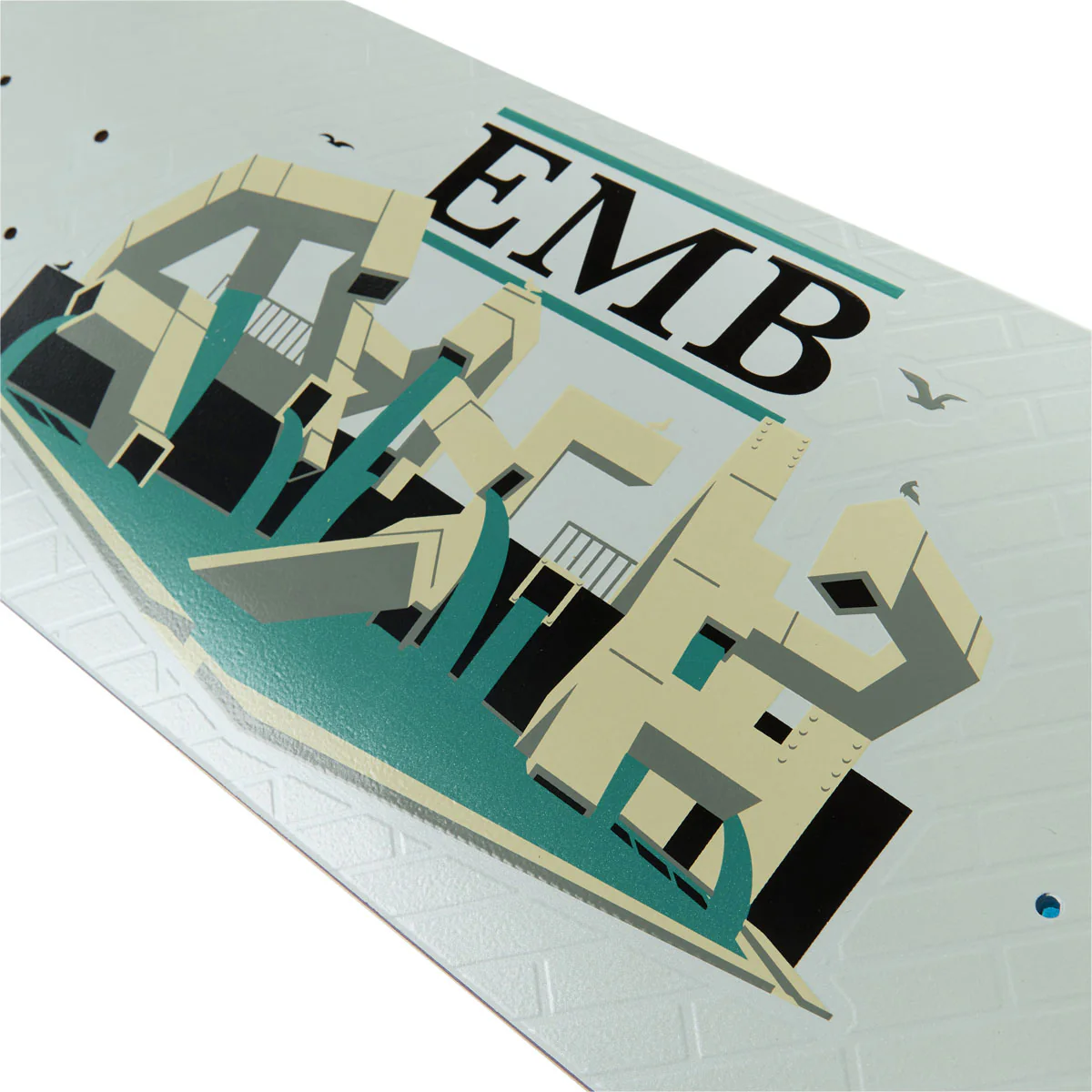 Real EMB Team Skateboard Complete - White - 8.25" - Image 5