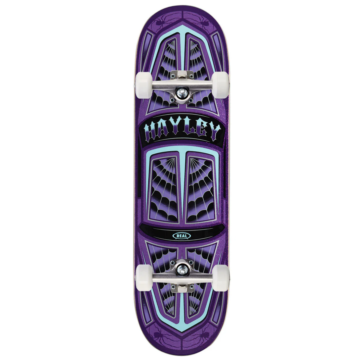 Real Hayley Threadline True Fit Skateboard Complete - Purple - 8.38"