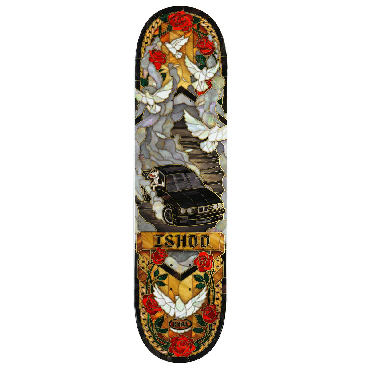 Real Ishod Cathedral Twin Tail Skateboard Deck - 8.25"