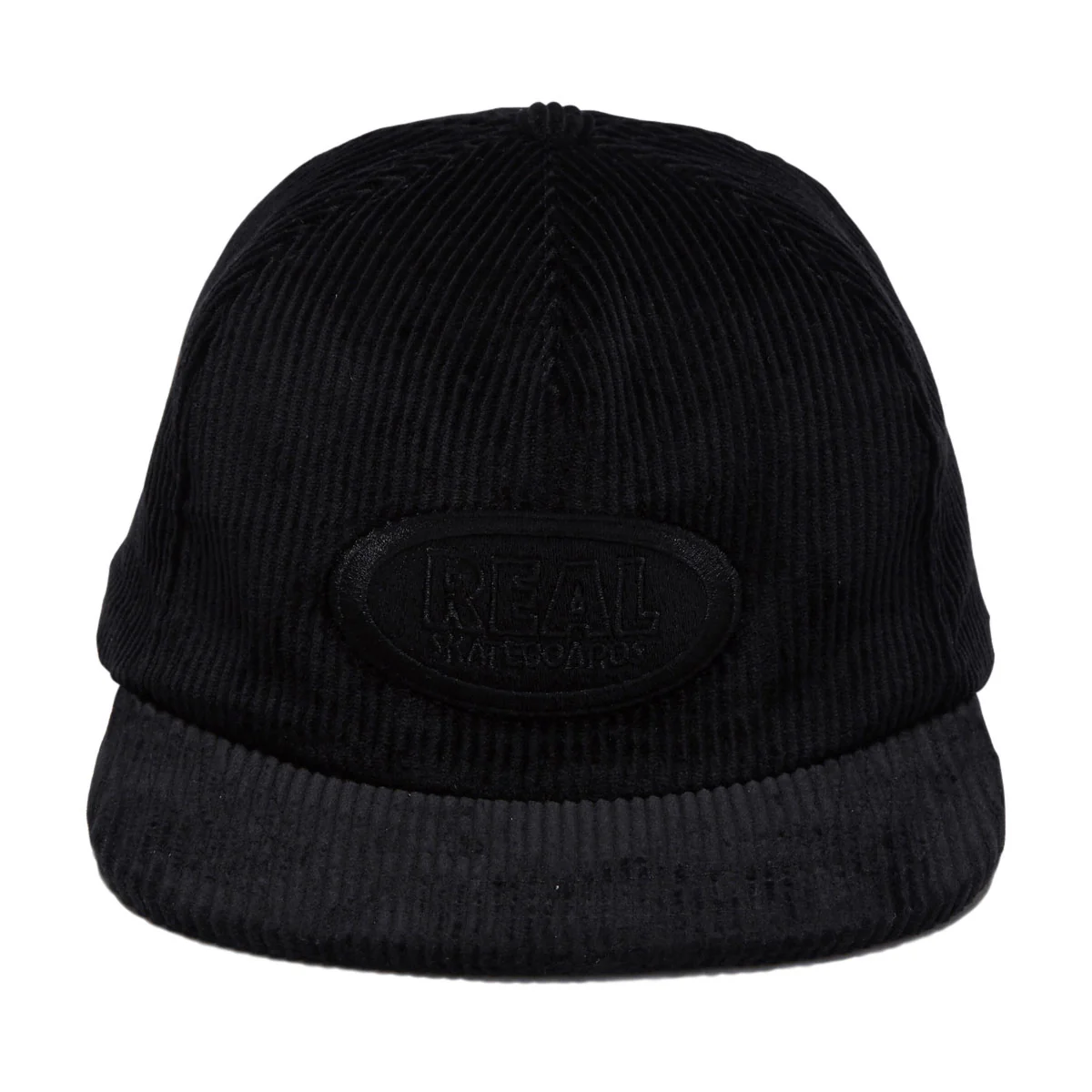 Real Oval Snapback Hat - Black/Black - Image 2