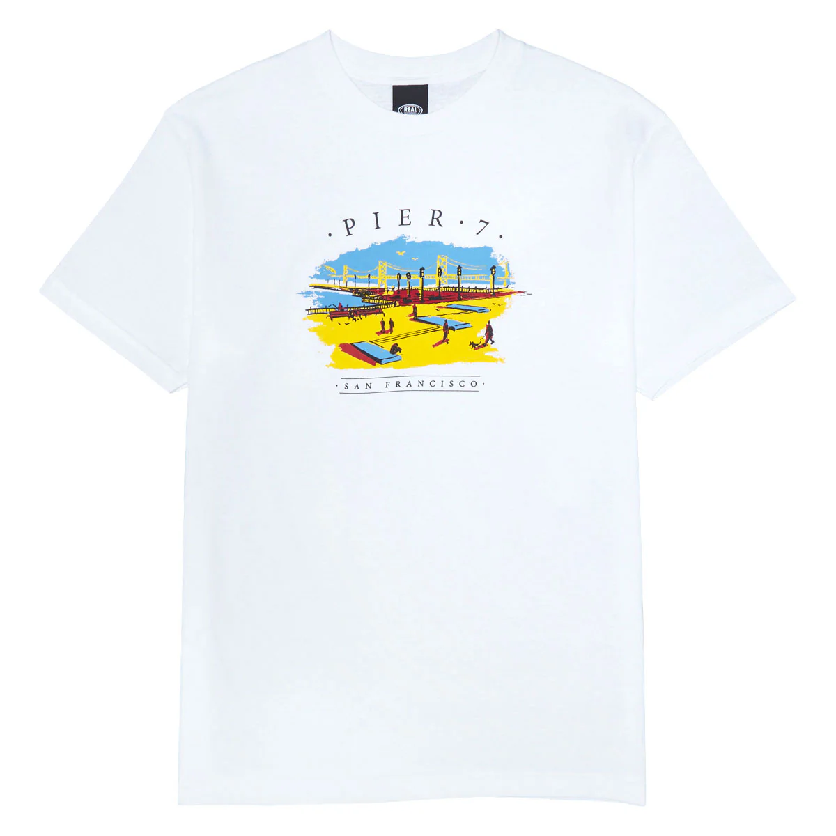 Real Pier 7 T-Shirt - White/Multi Color