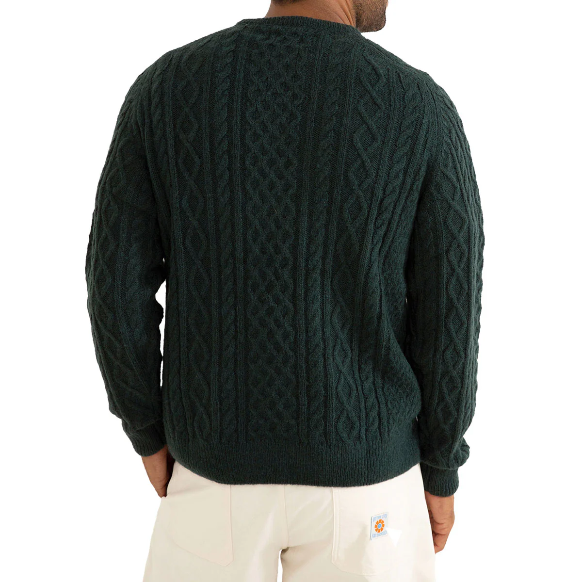 Rhythm Mohair Fishermans Knit Sweater - Pine - Image 3